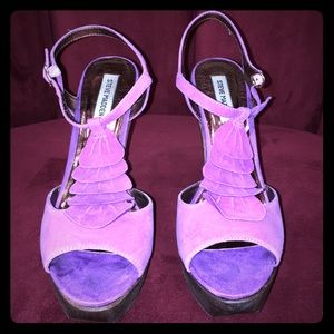 Steve Madden purple platforms